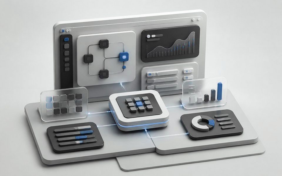 Interface modular representando sistemas sob medida